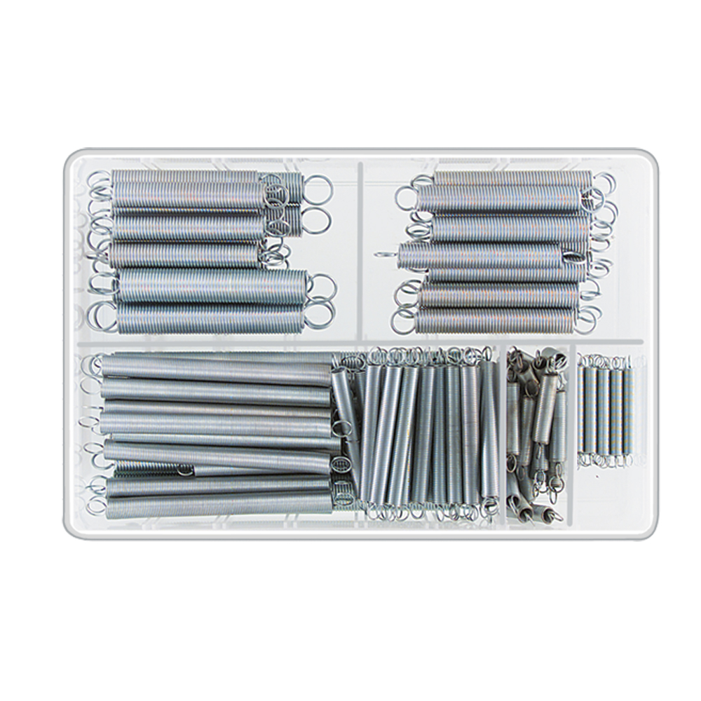 Zug-Federn-Satz 125-teilig 5-12,5mm Ø Universal,verzinkt,in Box