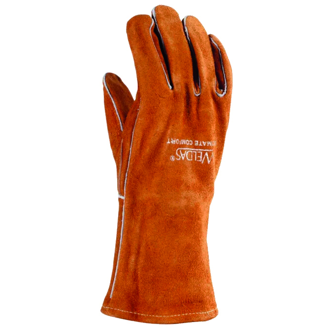 Schweißerhandschuh "BUCKTAN" Gr. L Rindspaltleder EN 388 3.1.4.3.X EN 12477