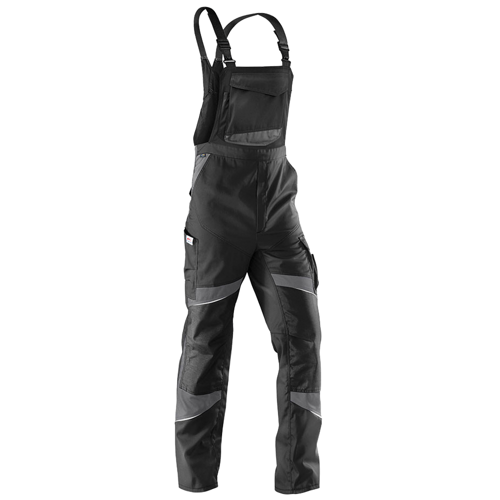 Latzhose ACTIVIQ, grau/schwarz, Größe 46 50473-28-46