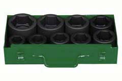 Schlag-Kassette 1" 9-teilig 24-50mm Sonderlegierung,extra tief gestaucht