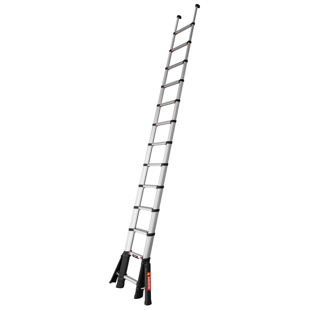 Alu-Teleskopleiter,TELESTEPS,410cm 13 Sprossen 80mm,inkl. Stabilisatoren