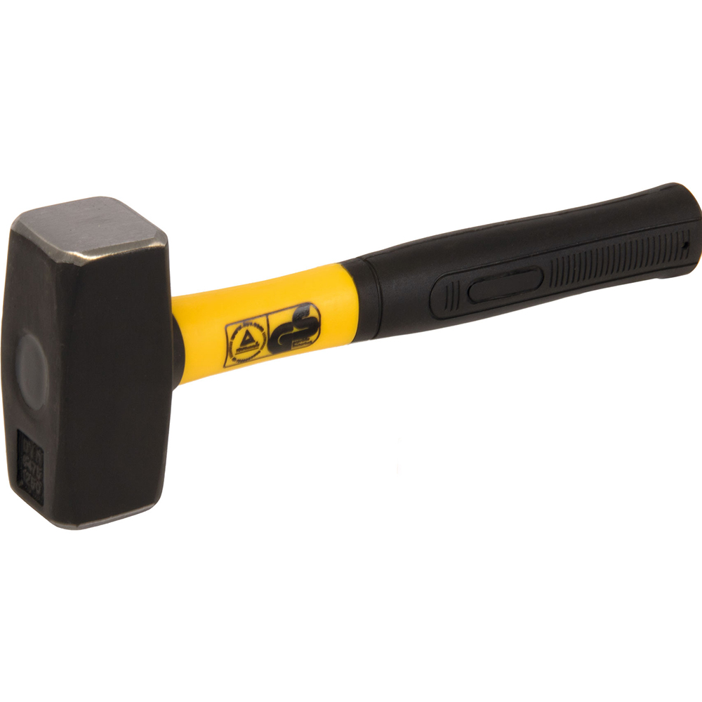 Fäustel 1,0 kg,Glasfiberstiel mit Griff bruchsicher,DIN 6475