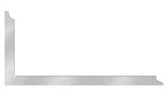 Zimmermannswinkel 1000mm, Rostfrei Federstahl, 35x1,5