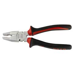 Kombinationszange U150A 200mm CR-V für Piano-Draht,isoliert,mit Schernuten