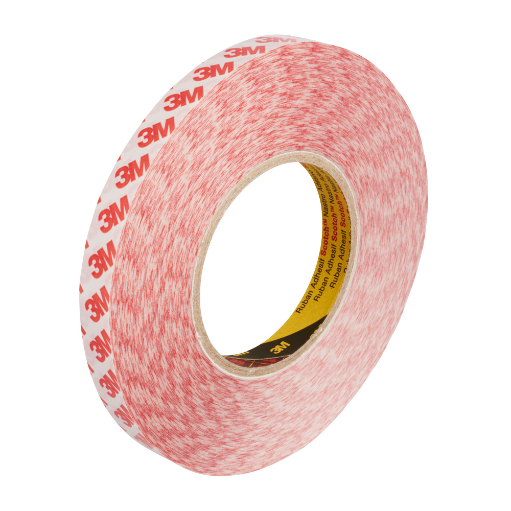 Klebeband 3M PE doppelseitig 19x0,21mm 50m,transparent,Folienliner,bis 93°C