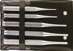 Durchschläger-Satz 5-teilig,U366/Se je 1 Stück 2/3/4/5/6mm,Kunststofftasche