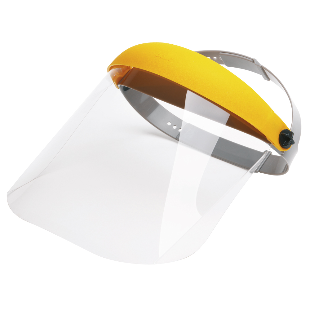 Schutzschild, hochklappbar, Polycarbonat EN 166 UV-Schutz ASAF