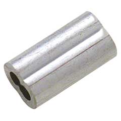 30 Stück Alu-Form-Seilhülsen 2,0mm vorgepresste,lange Ausführung