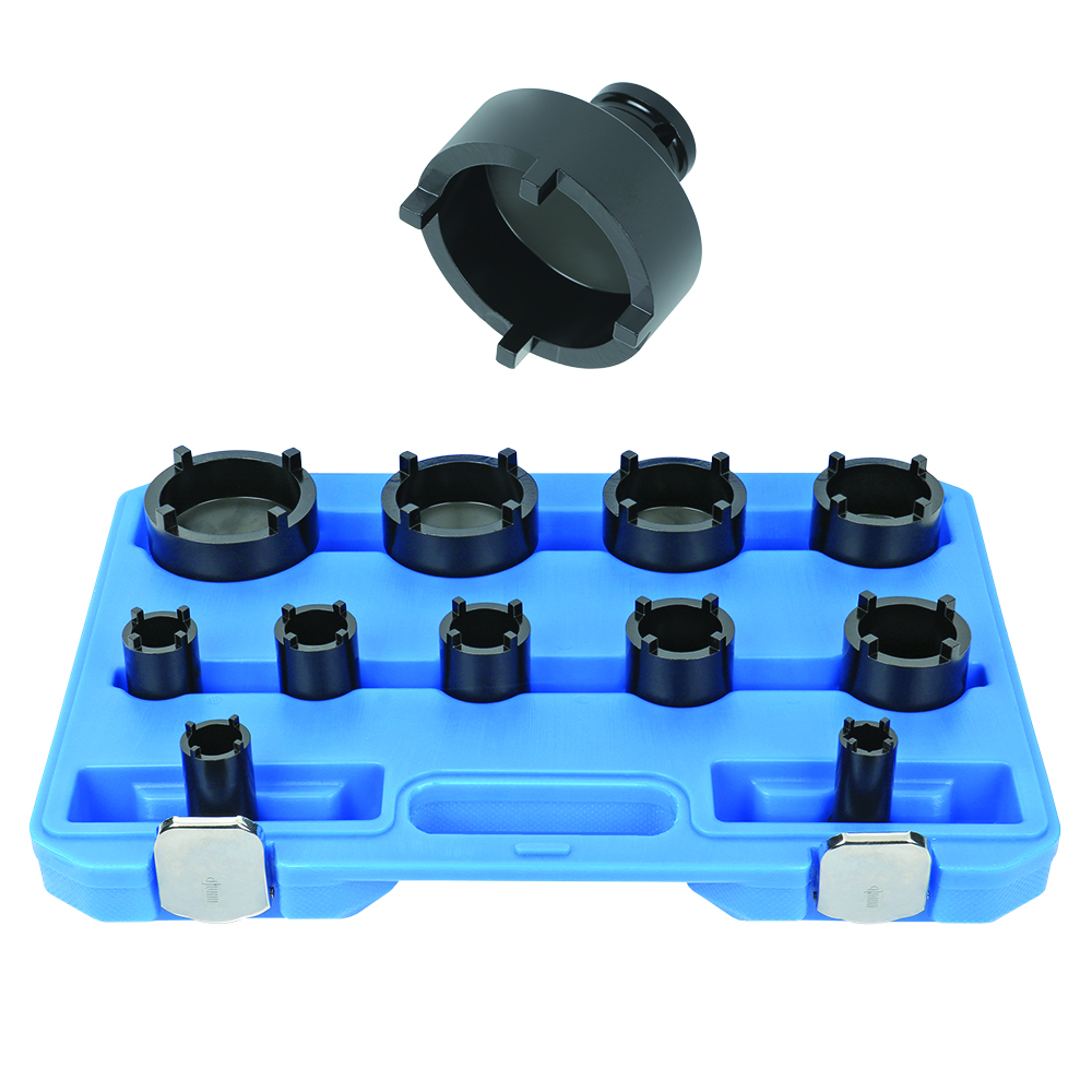 Einsatz-Set 1/2 und 3/4" KM4-KM12 9-teilig,für Nutmuttern