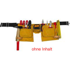 Werkzeugtasche Guertel-Doppel mit Guertel,doppelseitig,aus Chromleder