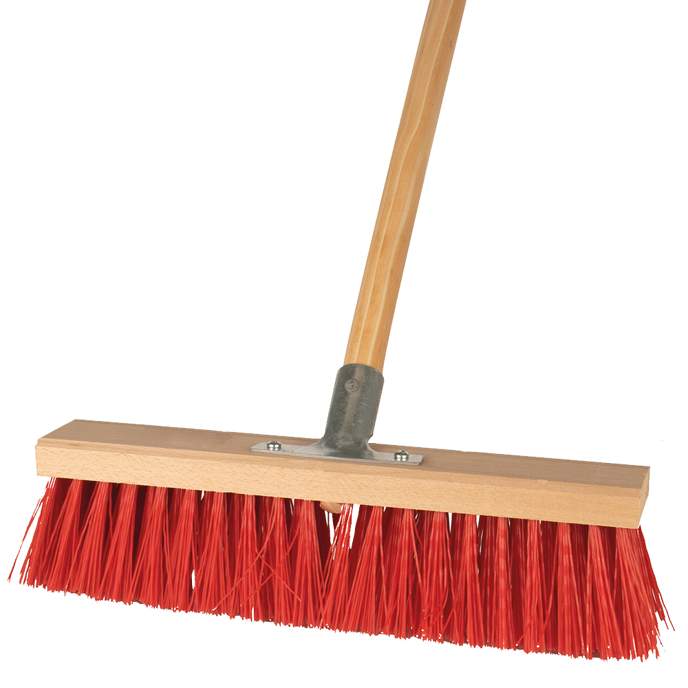 Straßenbesen Elaston 400mm mit Stiel und Metallstielhalter 38mm