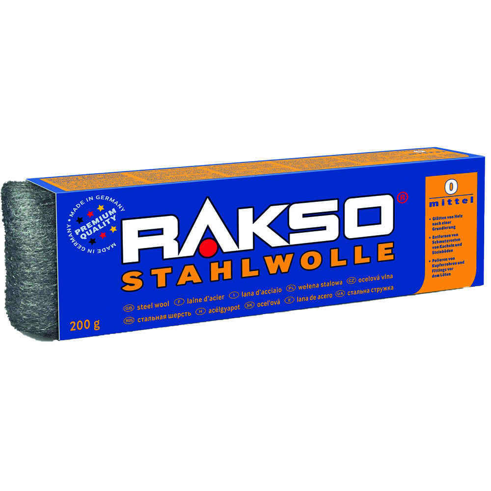 Stahlwolle,universal,200g,Type 0 mittel zum Polieren,Schleifen und Reinigen