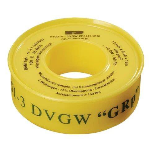 Gewindedichtband-PTFE GOLDBAND 0,10x12mm 12 Meter
