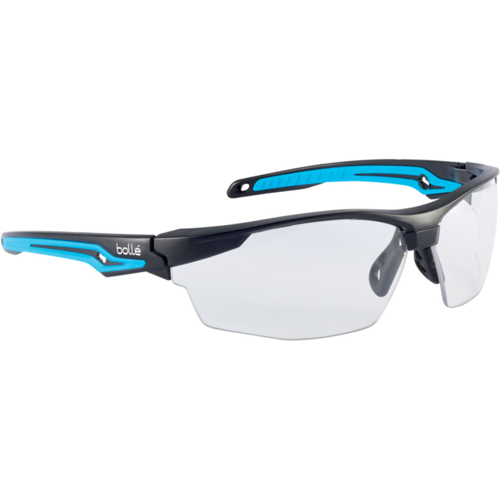 Bügelschutzbrille TRYON,flash-blau EN 166 2C-1,2 UV-Schutz, blau/schwarz