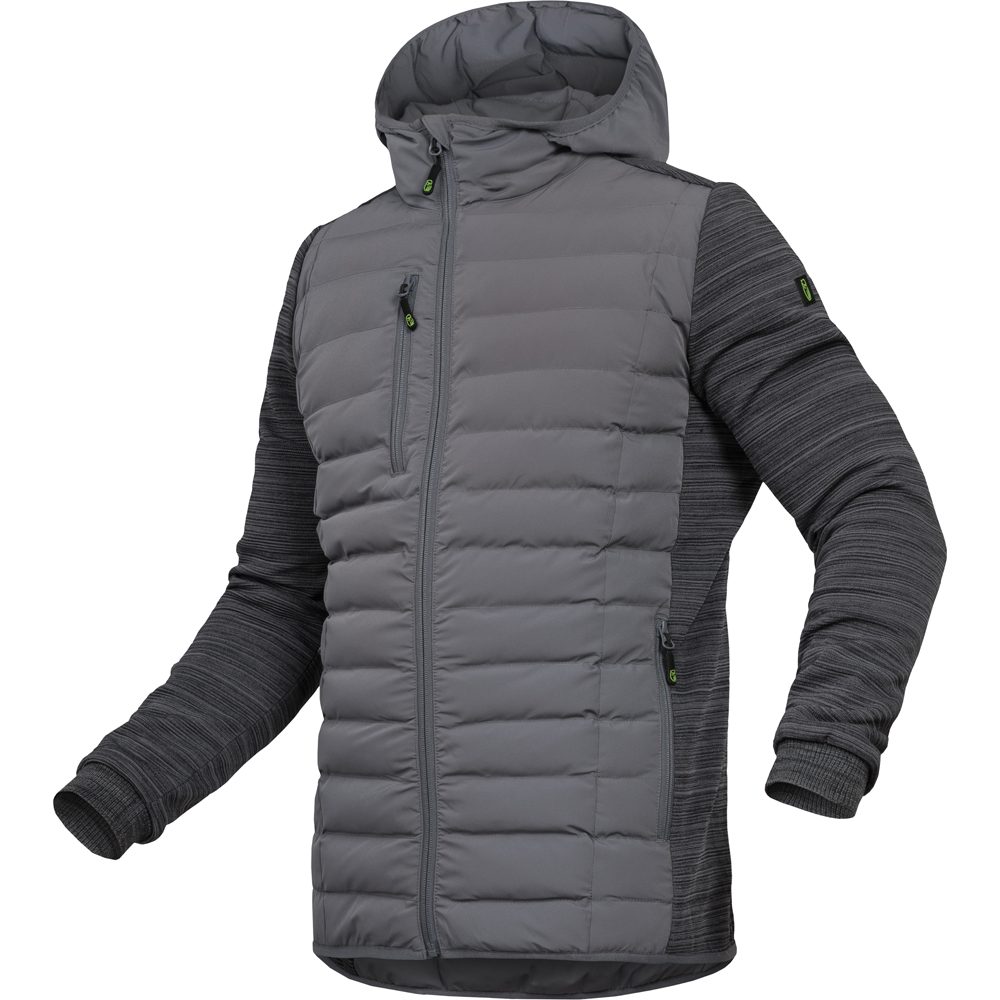 Hybridjacke,Gr.L,grau STRETCH, 92% Nylon/8% Elasthan, 180g/m²