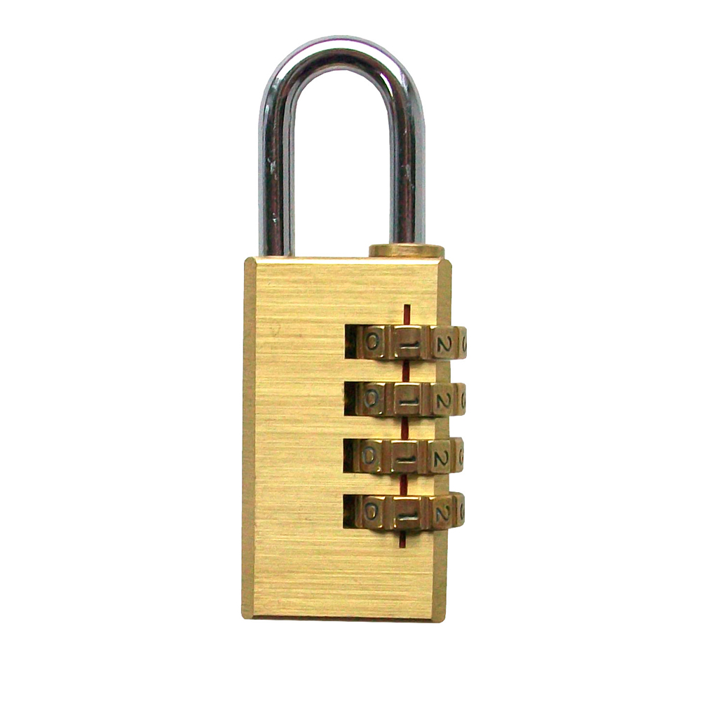 Zahlen-Vorhangschloss 30mm 4fach Code Innen-Bügelhöhe 26mm Büg.B 12mm BØ 5mm