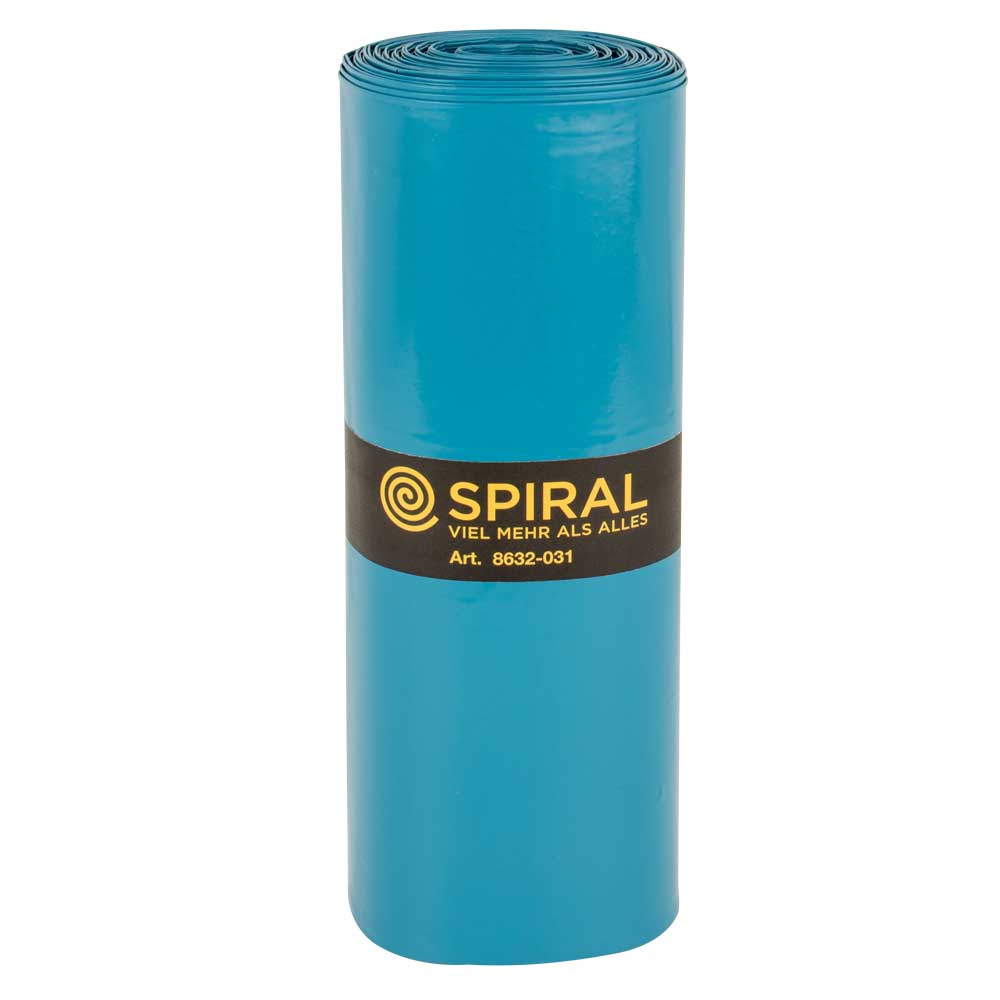 Müllsäcke 120l, blau, 700x1100 25 Stück/Rolle, 100µm, LDPE