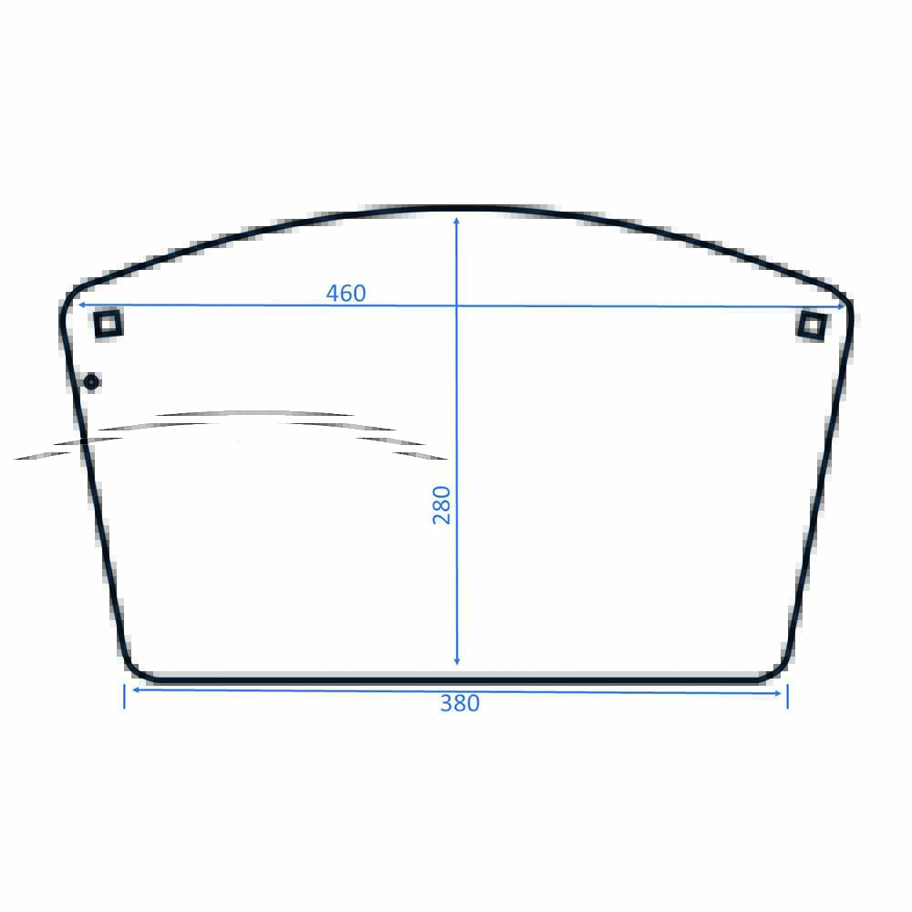 Ersatzscheibe klar zu Art. 3039-002 460x280x1mm