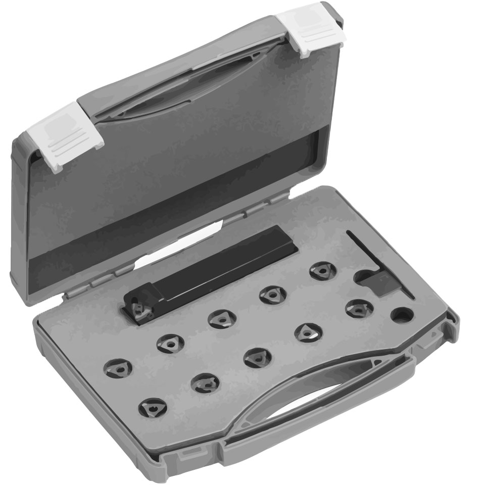 Gewindedrehset-16 16ER  Stg.  0,5-3mm 9xVollprofil+1xTeilprofil + Ersatzteile