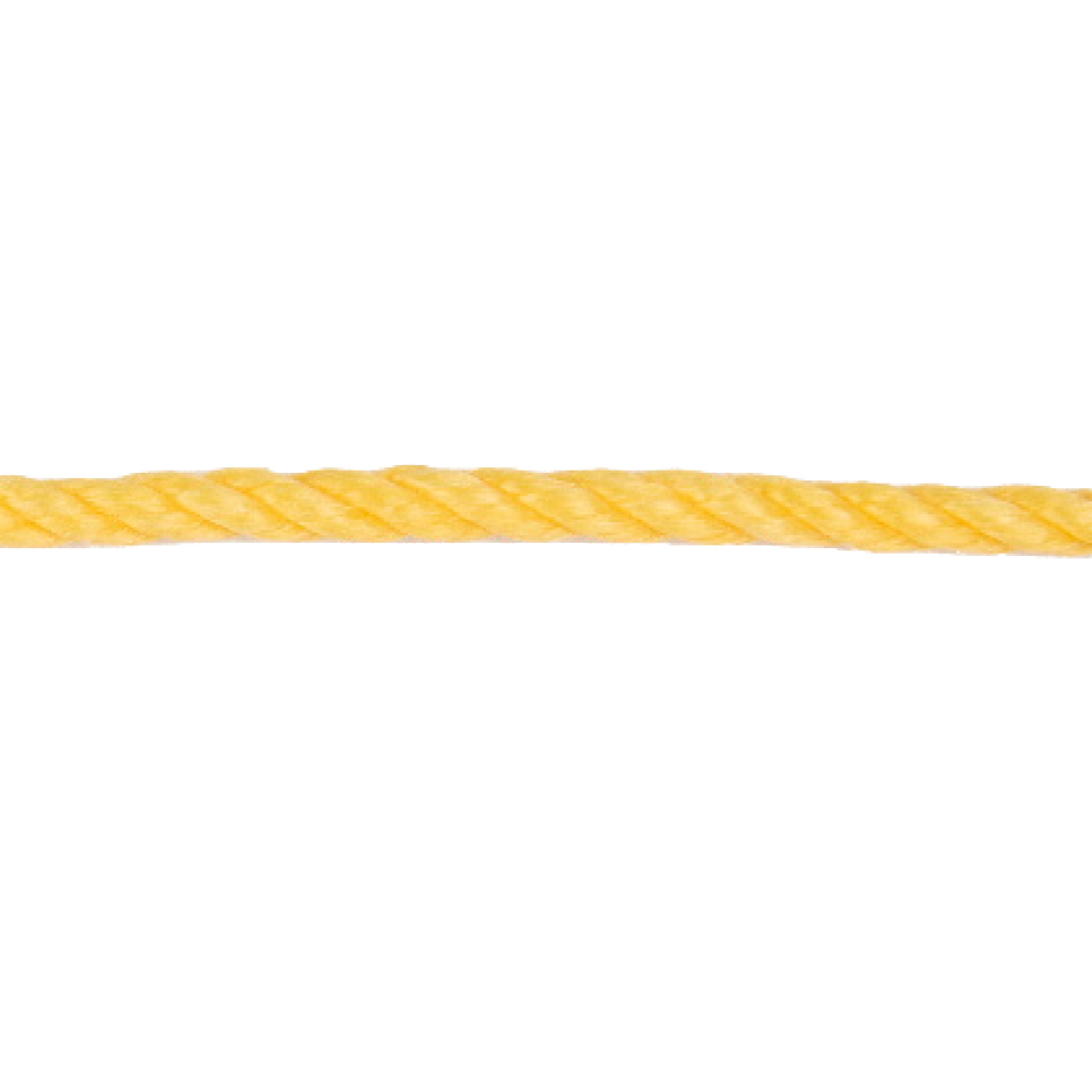 Polypropylenseil - gedreht 8mm/gelb 15m/Bund