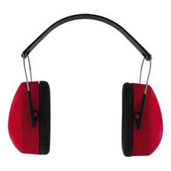 Kapselgehörschutz rot/schwarz SNR 28dB