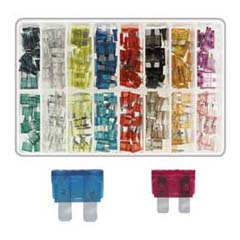 Auto-Flach-Stecksicherung-Satz 5-35A 240-teilig Mini+Standard,sortiert,in Box