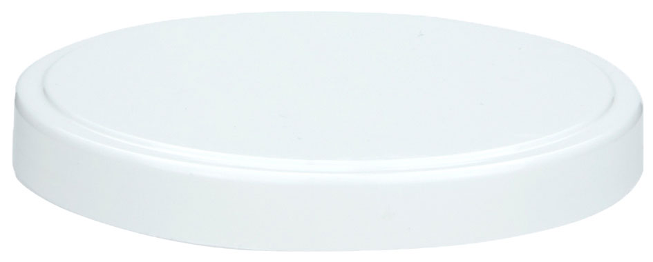 Schraubverschluss weiß aus PE gerippte Ausführung 93x20mm