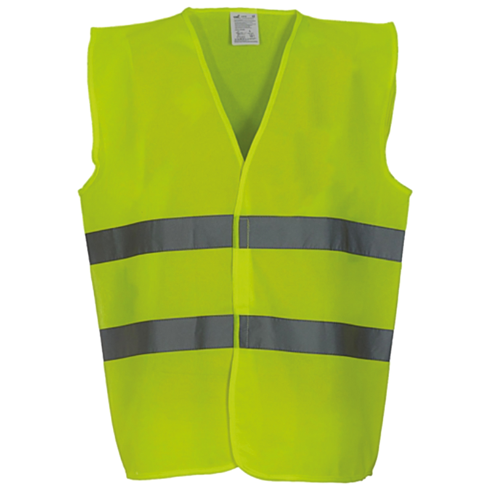 Warnschutzweste gelb Gr.XL inkl.Logo BABAK Gebäudetechnik 22685 EN471/2