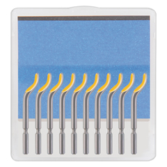 10 Stück Klingen S101/TIN zu GRATNIX Entgrater, 3,2mm Ø,TIN-beschichtet