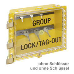 Lockout-Box gelb,100x275x315mm Aussicherungsbox