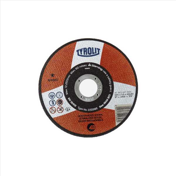 41 TRENNSCHEIBE GERADE, GEWEBEV. 41 125x1x22,23 A60 R-BFB