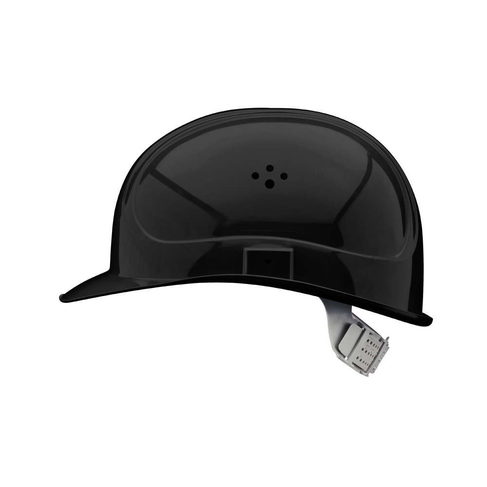 Norm-Schutzhelm Verkehrsschwarz EN397 6-Punkt-Innenausstattung aus Kunststoff