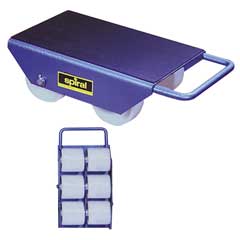 Blitz-Standard-Roller 6 To Starr-Achse 6 Räder,extraschwer gela