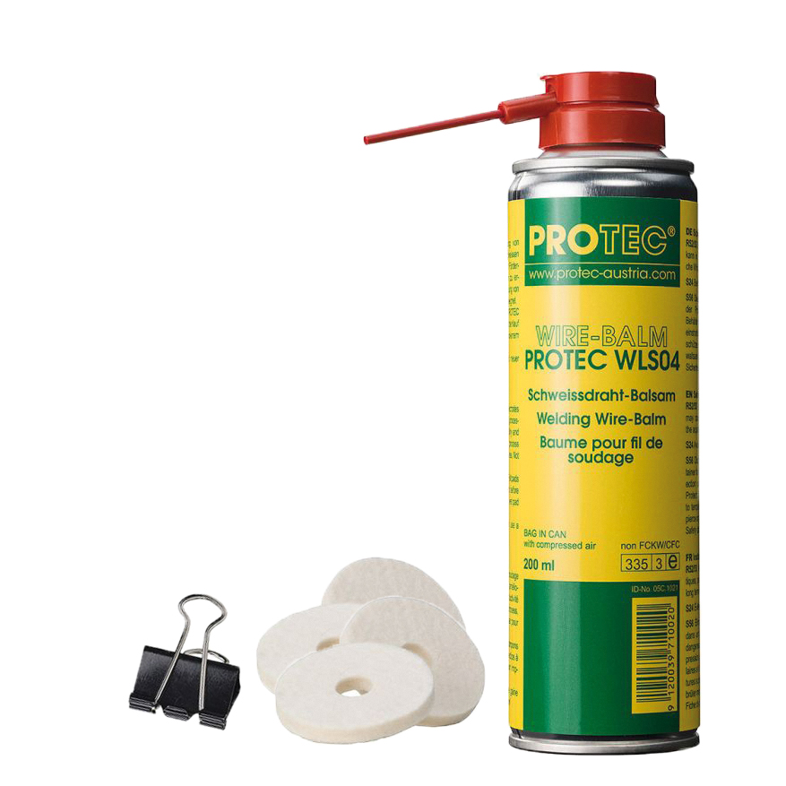 Balsam WLS04,4x Filz "WEISS" + 1xKlammer für Stahl/Inox