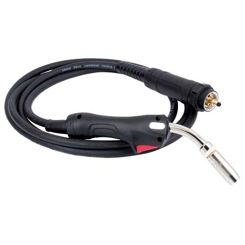 MIG/MAG Schweißbrenner B25 ZA-Ansch.3m 0,8-1,2mm Draht für Stahl, gasgekühlt