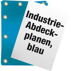 Gewebeplane 3x4m 180g/m2 blau mit Ösen reissfest,UV-beständ.Kanten verstärkt