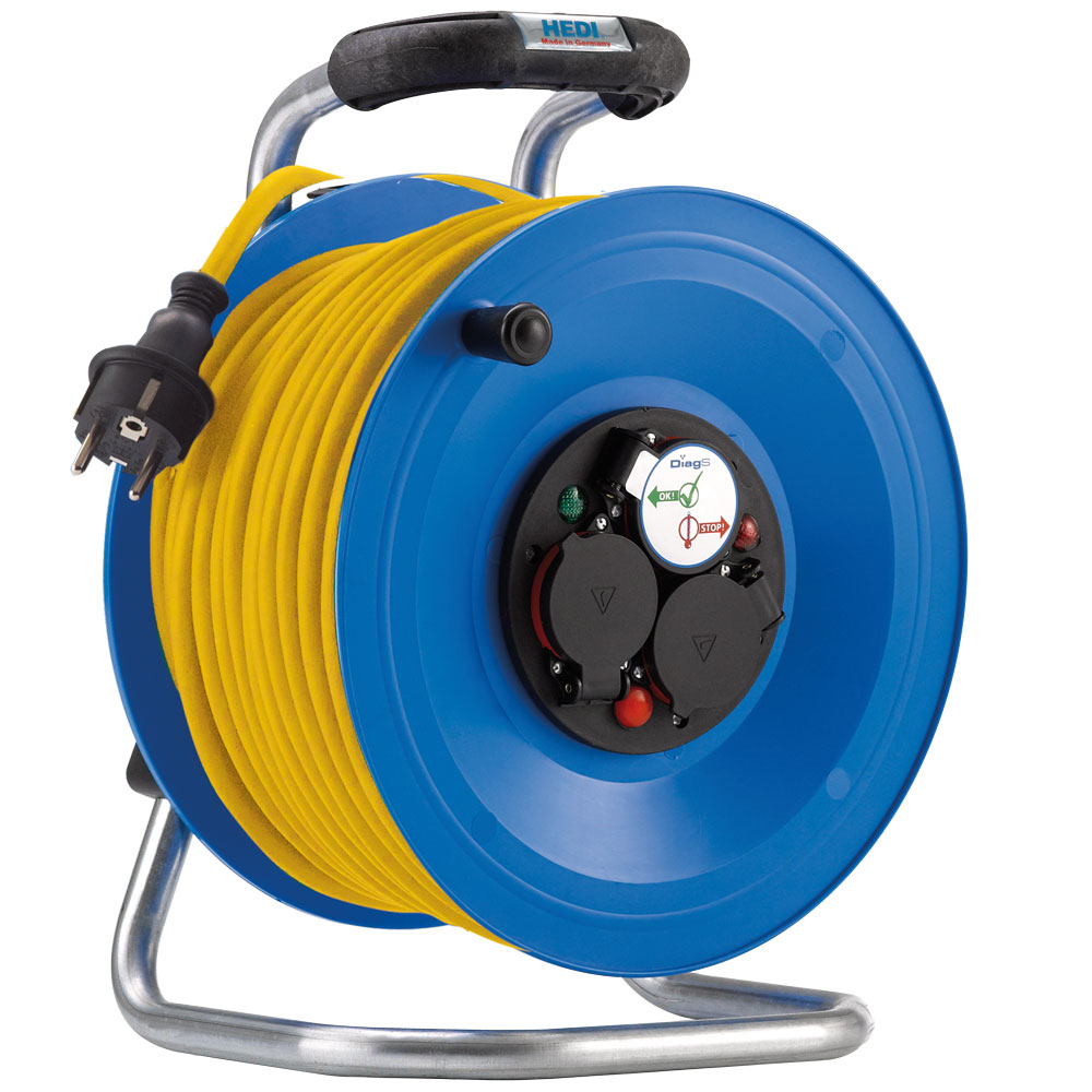 Leitungsroller 230V/16A,25m 3x2,5mm² Baurobust K35,3x230V,IP44,Hartgummi