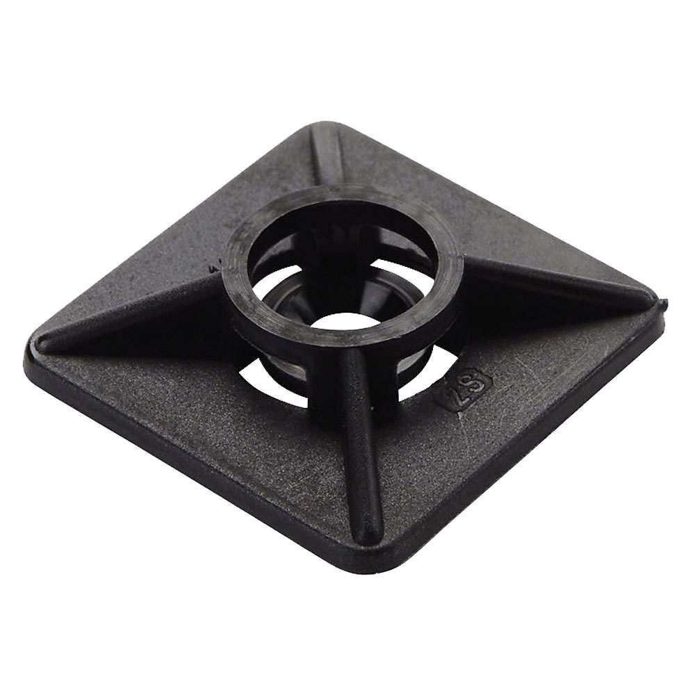 100 Stück Klebesockel natur 19x19mm bis 4mm Kabelbinderbreite