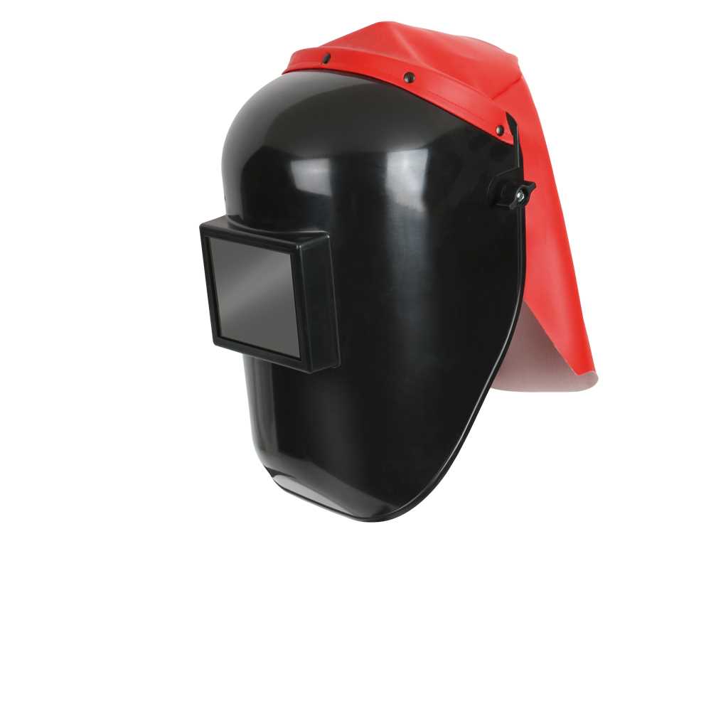 Sandstrahlhaube 1 Kopf- Nacken-Schutz für CR39/90x110mm Gläser,o. Glas