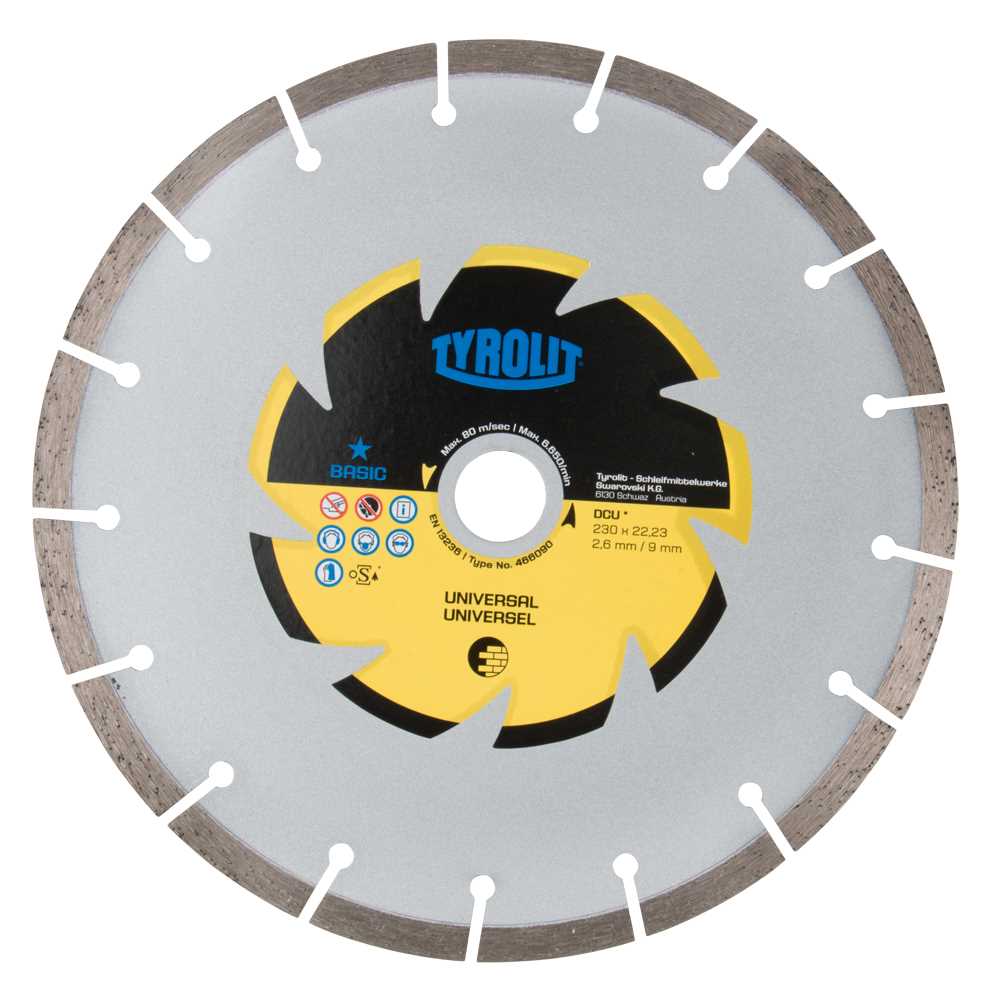 Diamant-Trennscheibe 230x2,6(10)x22mm für Beton,auch armiert und Ziegel