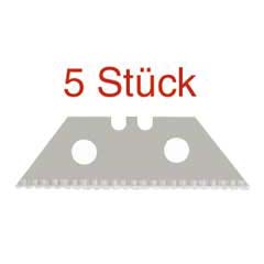 5 Stück Trapez-Klingen 0,6mm Welle mit Wellenschliffschneide