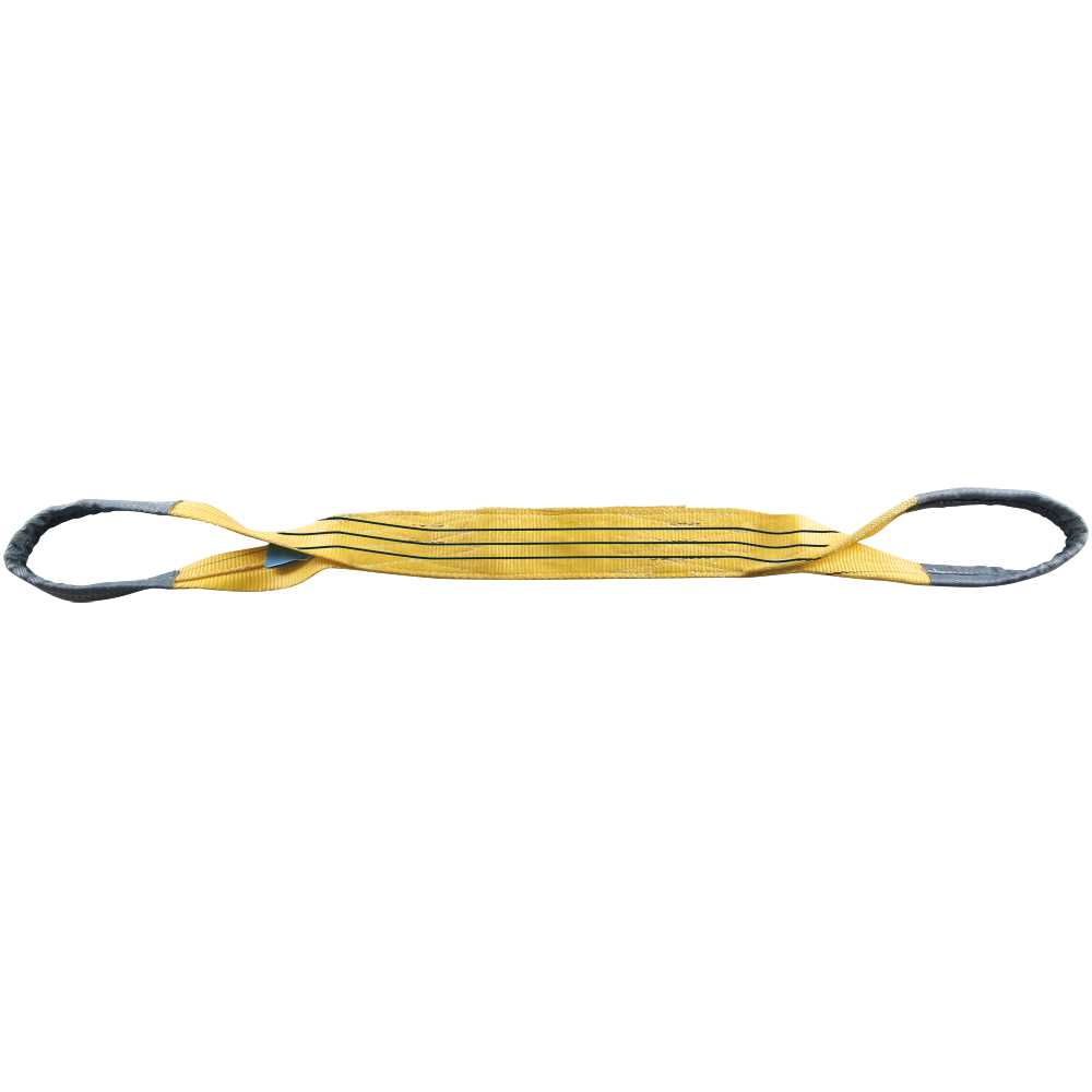 Hebeband gelb,90x2000/WLL 3t Form B2 verst. Endschlaufen,EN 1492-1