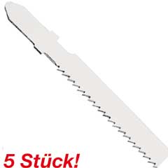 5 Stück Stichsägeblatt U3113F,75mm ZT 2 Bimetall,für Stahl,Niro,Alu