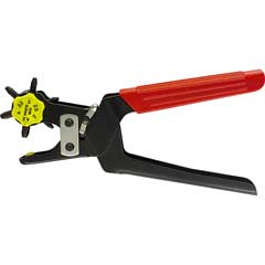 Revolverlochzange mit 6 Lochpfeifen 2/2,5/3/3,5/4/4,5mm Ø,mit.Abfallbox