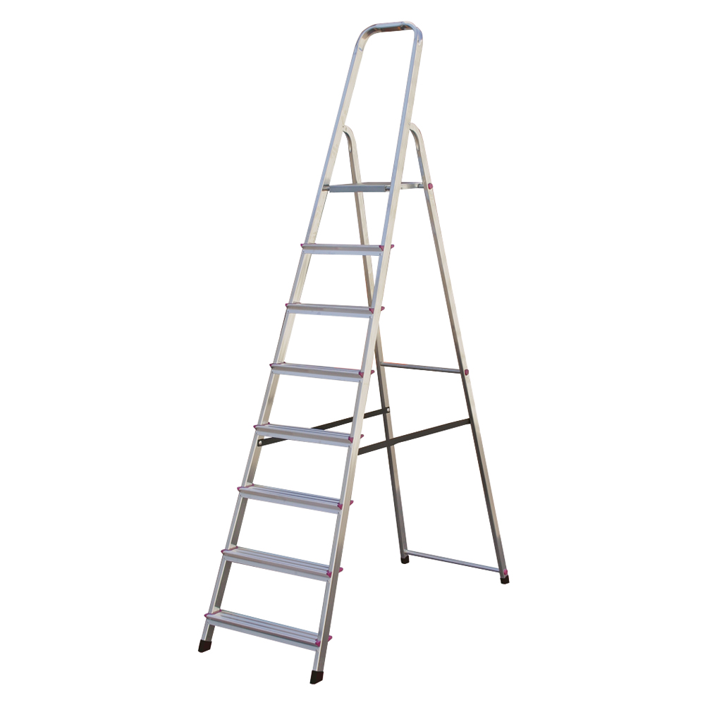 Plateau-Leiter,Plateau 1,70m Stahlblechplateau mit rutschfestem Belag