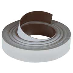 Magnetband 15m Rolle,weiß,30x0,85mm gut beschreibbar