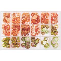 Ölwannenschrauben-u.Dichtring-Sortiment 534-teilig,in Box