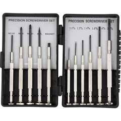 Uhrmacher-Werkzeugszatz 6 Schlitz und 3 Kreuzschrauber und 1 Magnet,1 Ahle