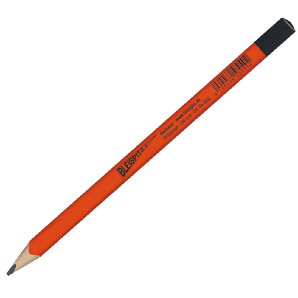 Multigraph Weiche Mine 7B dreieckig, Korpusfarbe rot 9 Stück