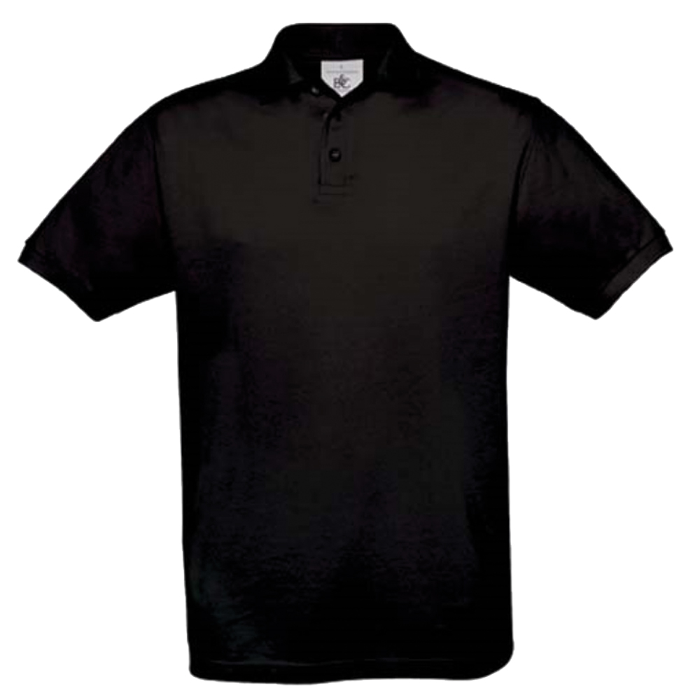 Polo-Shirt, Herren, schwarz, Gr. S 100% BW, 180 g/m²